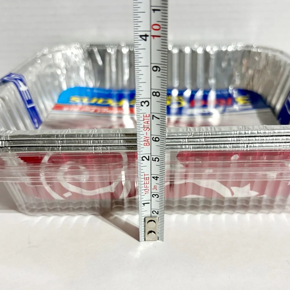 EZ Foil Reynolds 3 pk Red Star Cake Pan Lid ~8x8x2” Holiday Limited Edition NEW